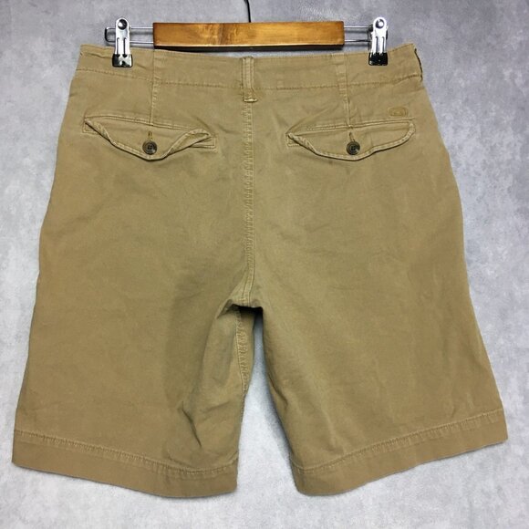 American Eagle Mens Shorts size 31 Brown Flat Front Flap Pockets Next Level Flex - Picture 2 of 12